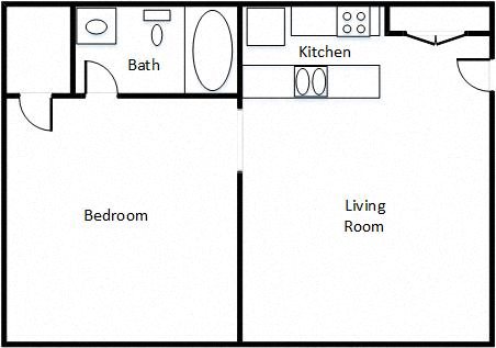 Studio Floor Plan 1